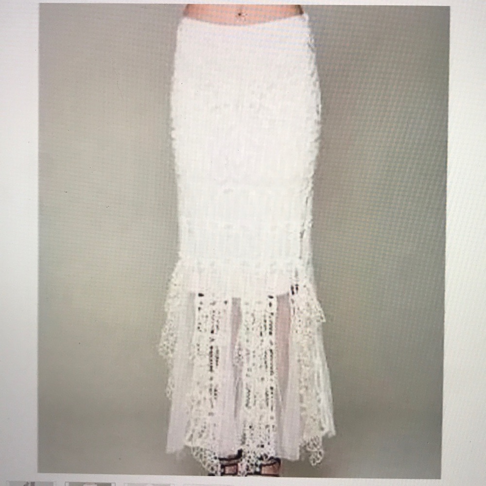 Free People lace maxi skirt - Picture 2 of 7